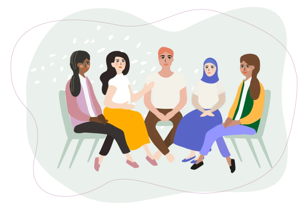 10_Recovery_program-Social_support_Groups Illustration - Recovery Programmes