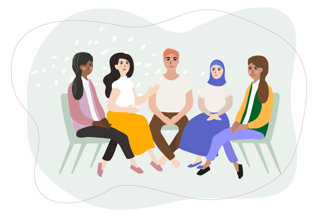 10_Recovery_program-Social_support_Groups Illustration - Recovery Programmes