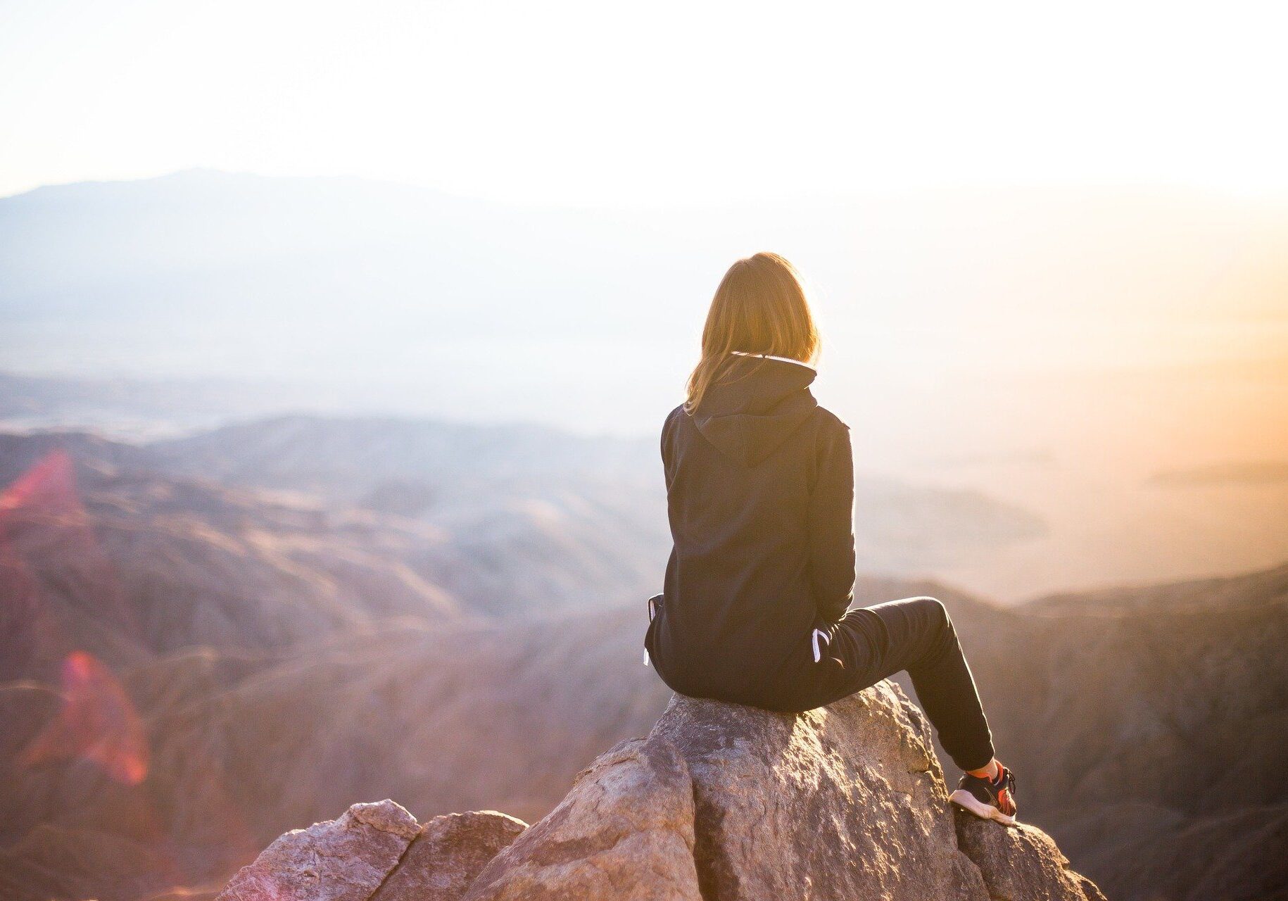 woman at summit